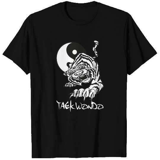 Taekwondo yin yang tiger T-Shirts