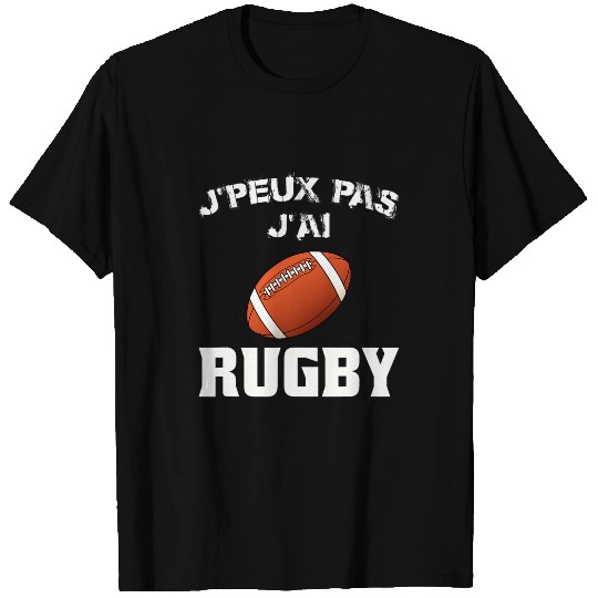 Mens Drole Maillot De Joueur Rugby Je Peux Pas Jai Rugby T-Shirts