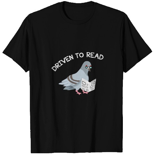 Driven Read Bird Library Reading Books Reader Funny T-Shirts