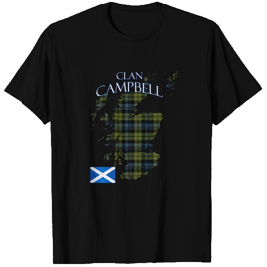 Campbell Scottish Clan Tartan Scotland 2Sided T-Shirts