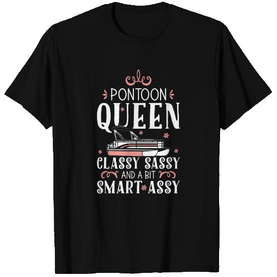Pontoon Queen Woman Girls Gift Pontoon Boat Gift 1 T-Shirts