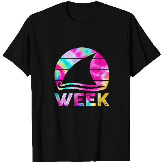 2024 Week Retro Shark Fin Lover Sea Ocean Animal Summer Trip 1 T-Shirts