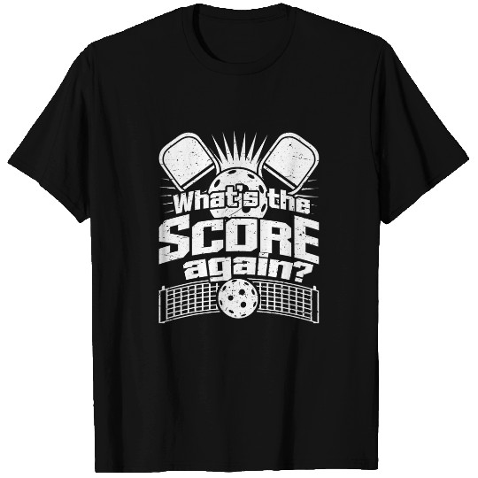 Funny Pickleball Player Whats The Score Again T-Shirts
