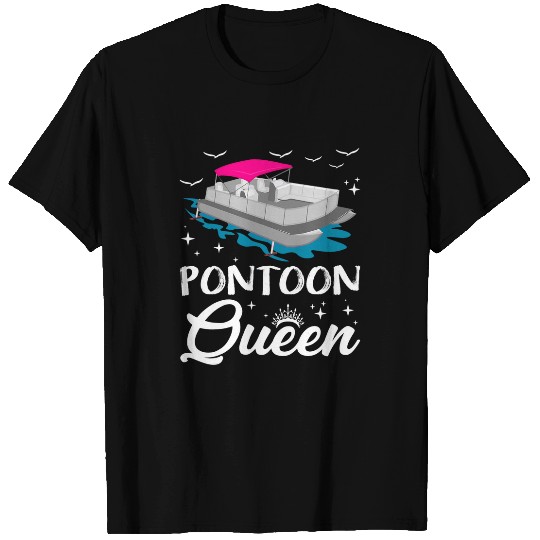 pontoon queen pontooning boat lover T-Shirts