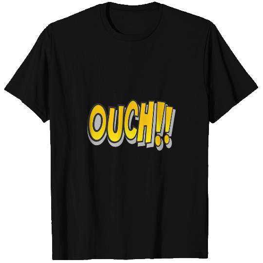 OUCH Pop Art Comic Book Speech Bubbles Street Graffiti Art T-Shirts