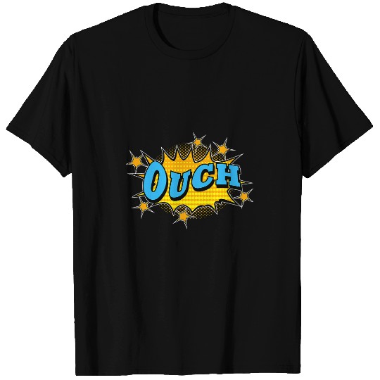 OUCH Action Super Hero Retro Comic Book T-Shirts