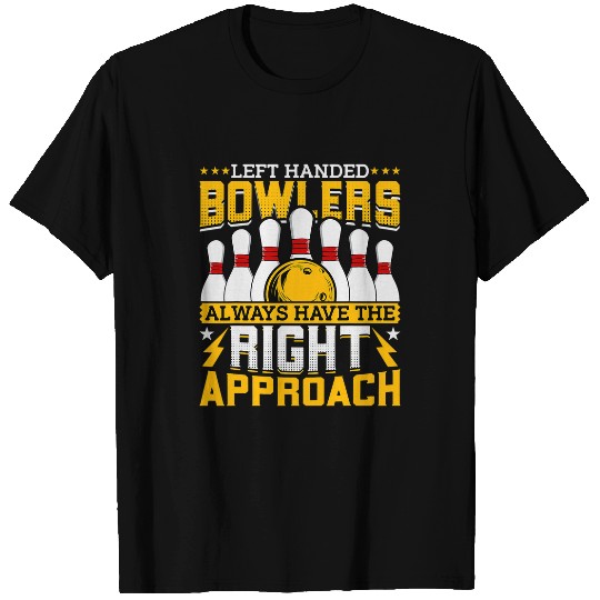 Bowling Lover Bowler Funny LeftHanded Bowlers Bowling T-Shirts