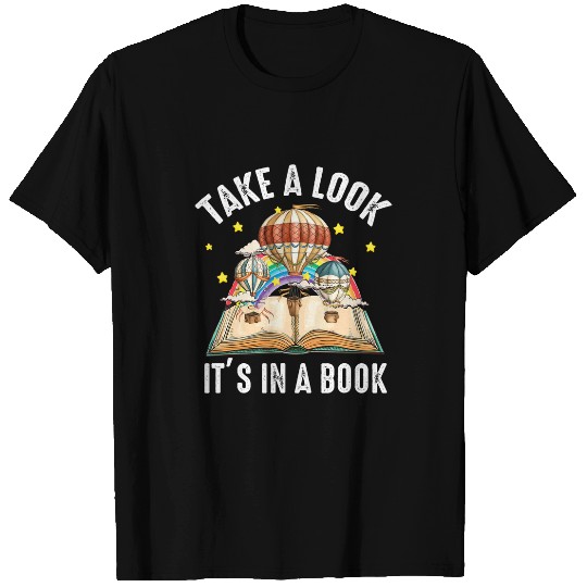 Take A Look Its In A Book Rainbow Reading 2 T-Shirts
