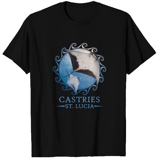 Castries St Lucia Stingray Manta Ray Ocean Animals T-Shirts