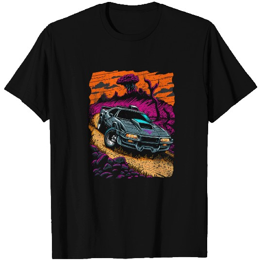 Muscle Car Comic Book Style Graphic T-Shirts