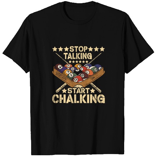 Pool Billiard Team 8 Ball Pool Billiard Player Billiard 4 T-Shirts