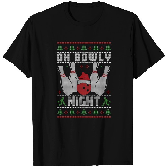 Oh Bowly Night Funny Christmas Bowling T-Shirts