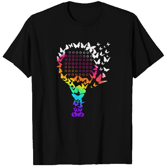 Padel Racket Butterflies T-Shirts