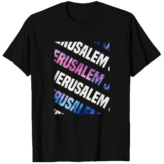 Jerusalem Camo Pattern Watercolor Camouflage T-Shirts