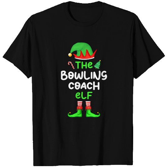 Im The Bowling Coachss Elf Christmas Matching Pajama T-Shirts