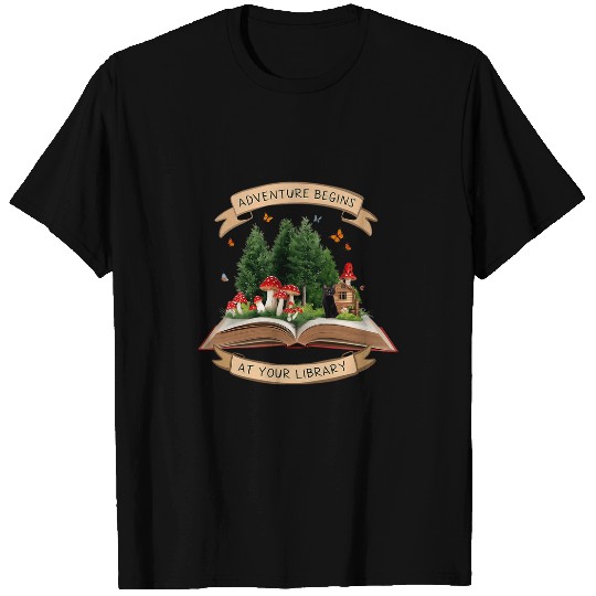 Adventure Begins At Your Library Summer Reading 2024 Cat 1 T-Shirts