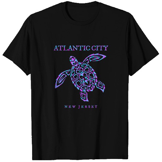 Atlantissc City New Jersey Sea Turtle Beach Vacation T-Shirts