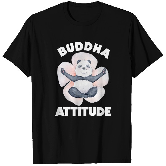 Buddha Attitude Cute Panda Yoga Children Boys Girl Gift T-Shirts