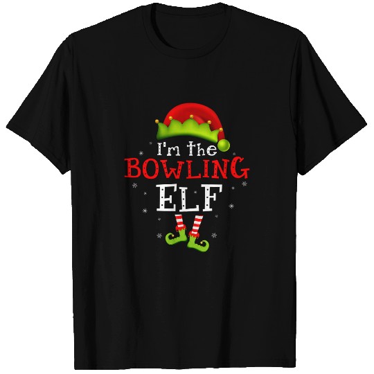 Im the Bowling Elf Funny Group Matching Christmas Pajamas T-Shirts