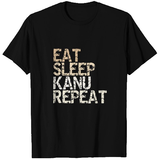 Eat Sleep Canoe Repeat vintages saying design kayak boat T-Shirts
