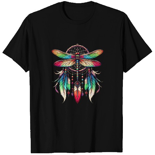 Dragonfly Dream Catcher Native American Dreamcatcher T-Shirts