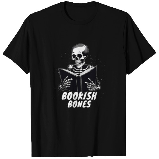 Bookish Bones Bookworm Skeletons Book Lover T-Shirts