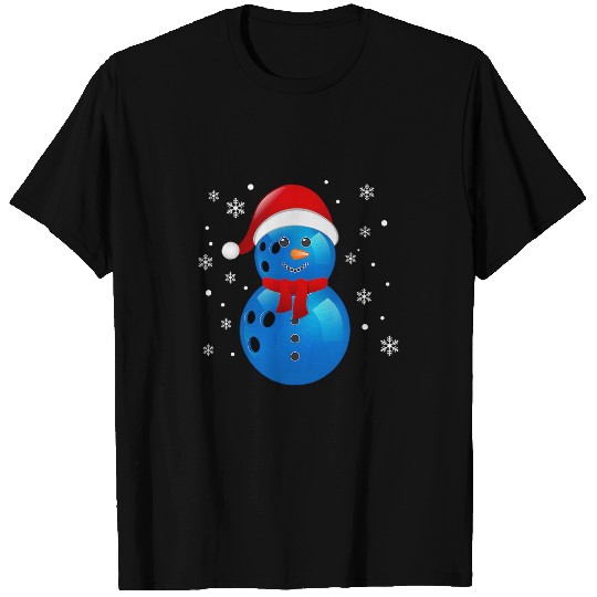 Bowling Snowman Balls Snow Christmas xmasss Gifts Men Women T-Shirts