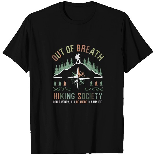 Out of Breath Hiking Society Mens Womens Nature Lover 2 T-Shirts
