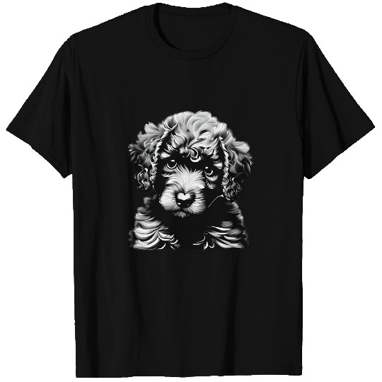 Poodle Dog Drawing Poodle Puppy Dog Holder Pudel Lovers T-Shirts