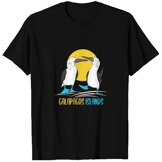 Galapagos Islands Seabirds Blue Footed Booby Bird T-Shirts
