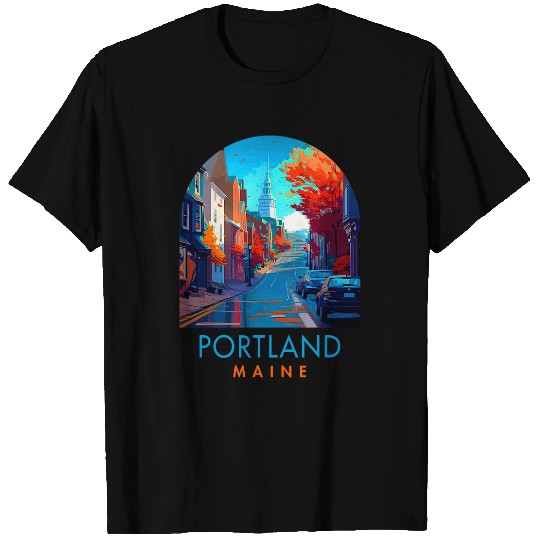 Portland Travel Traveling Trip Vacation Portland Maine T-Shirts