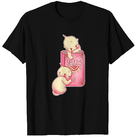 Kewpie Baby Magic Spell Book Witchcraft Halloween Gothic T-Shirts