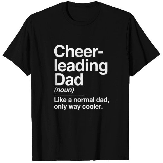 Mens Cheerleading Dad Definition Normal Only Cooler Sport Gift T-Shirts