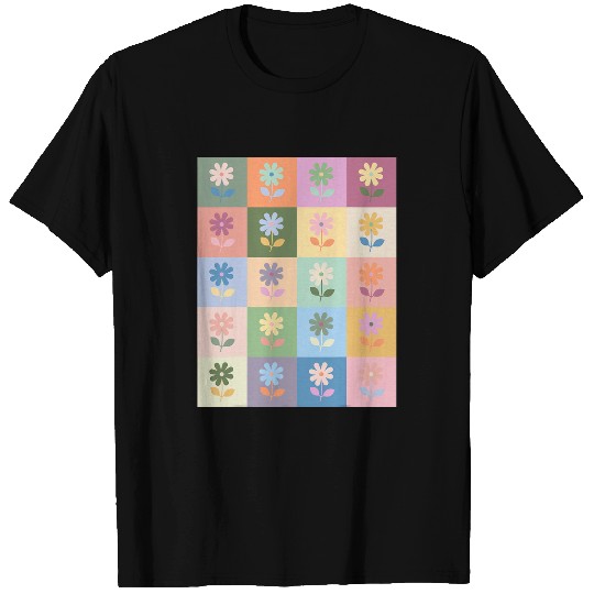 Danish Pastel Aesthetic Daisy Flower Plant Preppy Hippie T-Shirts