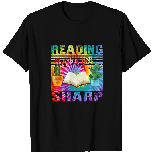 Reading TieDye Sharp Cactus Books Reader Bookworm Hobby Book T-Shirts