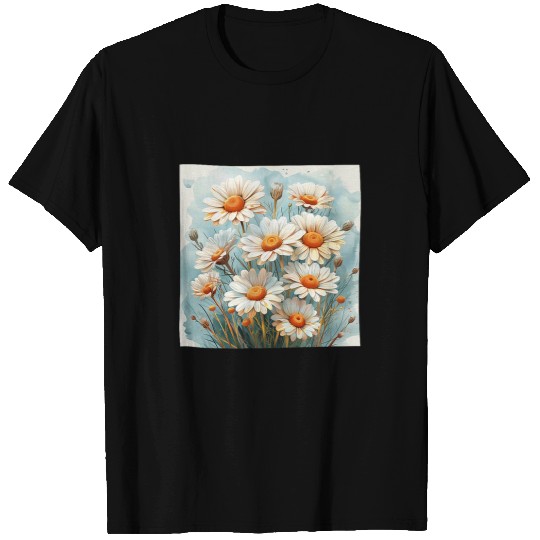 Daisy Bouquet Floral Pastel Colors Graphic T-Shirts