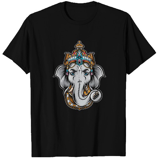 Ganesh Symbol Yoga Hindu Men Women Meditation T-Shirts
