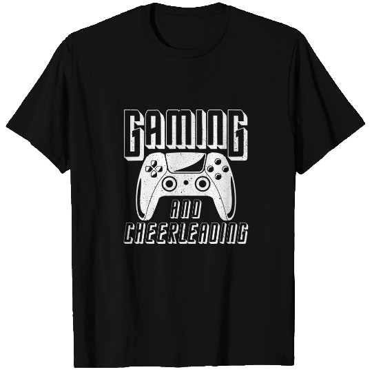Gaming and Cheerleading Video Game Controller T-Shirts