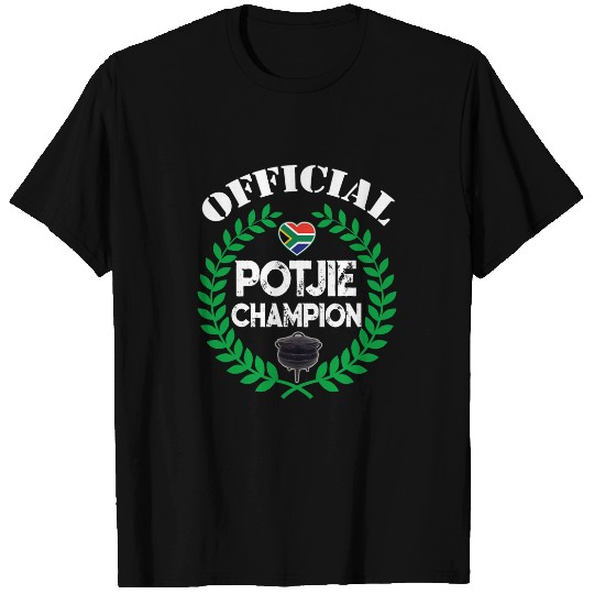South African Braai official potjie champion funny bbq T-Shirts