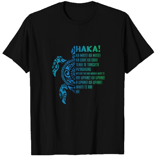 New Zealand Haka Ka Mate Song Turtle Rugby Maori T-Shirts