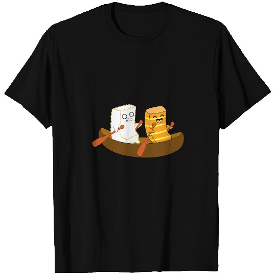 nigiri rowing fish sushi boat canoe asia japan T-Shirts