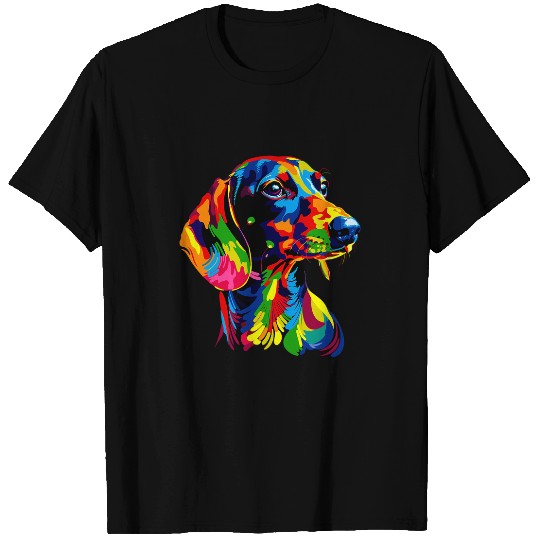 Dachshund Wiener Dog Colored Doxie Hunting Dog Dachshund T-Shirts