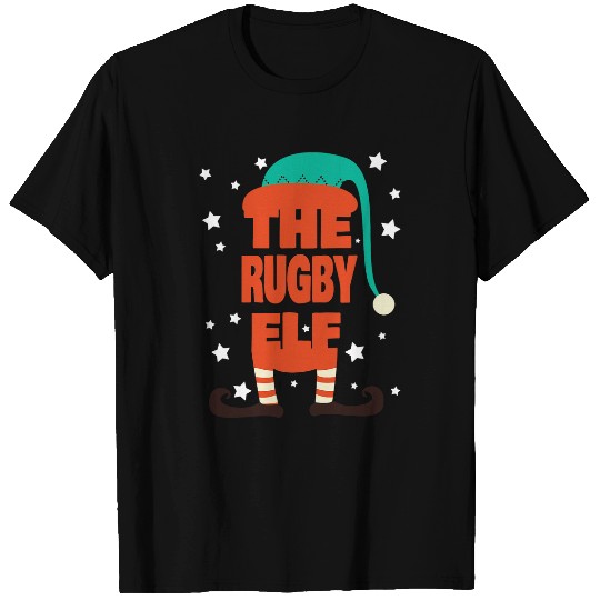 The Rugby Elf Christmas Pajama Rugby Christmas T-Shirts