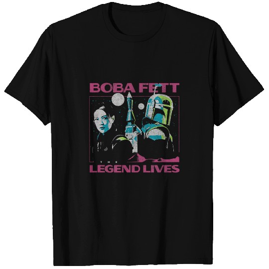 Star warss The Book Of Boba Fett The Legend Lives Retro T-Shirts