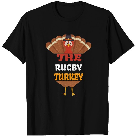 The Rugby Turkey Matching Family Group Thanksgiving Funny T-Shirts