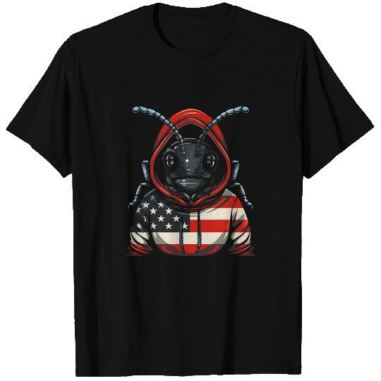 American Flag Insect Bug Hoodie USA Pride T-Shirts