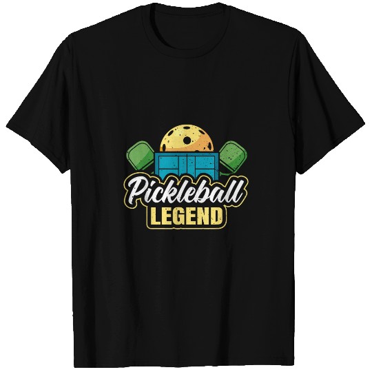Pickleball Court and Pickleball Paddle for Pickleball Legend T-Shirts