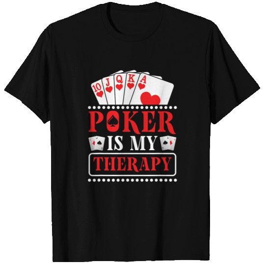 Pokers Casino Pokers Player Gambling Roulette Retiree 4 T-Shirts