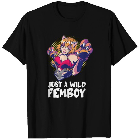 Anime Femboy Cute Funny Cosplay Femboy Present idea T-Shirts