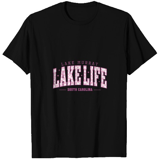 Lake Life Checkerboard Lake Murray Summer Vacation Boat Babe T-Shirts